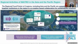 WAITRO President address the importance of global partnership in overcoming the existing and emerging global challenges » WAITRO